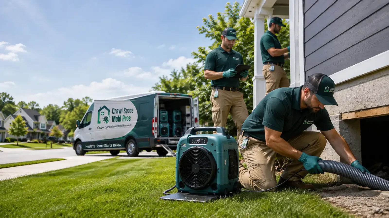 Crawl Space Mold Removal in Greenview, CA
